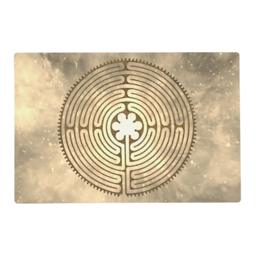 Chartres Labyrinth _ Spiritual Symbol Antique 1 Placemat