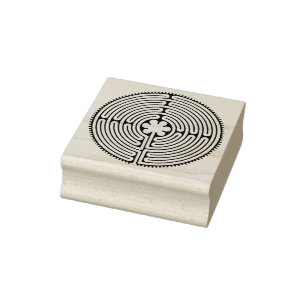 Chartres Labyrinth - Spiritual Symbol Antique 1 Rubber Stamp