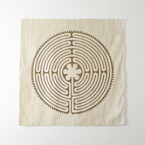 Chartres Labyrinth _ Spiritual Symbol Antique 1 Tapestry