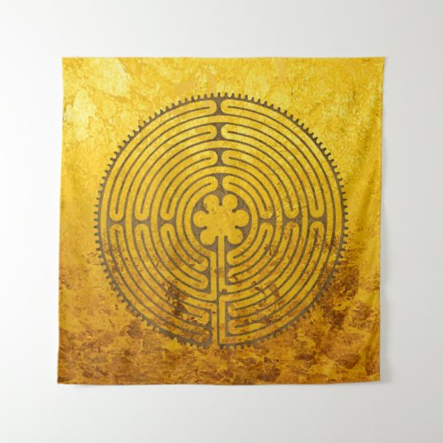Chartres Labyrinth _ Spiritual Symbol Antique 1 Tapestry