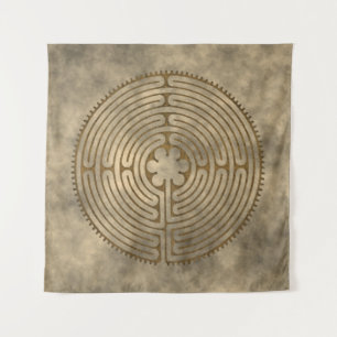 Chartres Labyrinth - Spiritual Symbol Antique 1 Tapestry