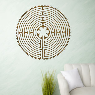 Chartres Labyrinth - Spiritual Symbol antique 1 Wall Decal