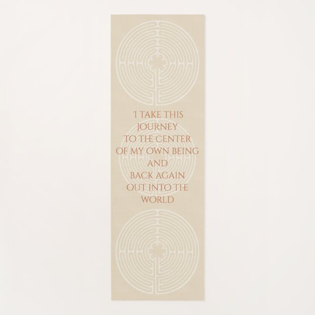 Chartres Labyrinth Yoga Mat (Front)