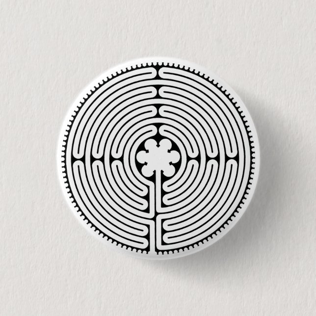 chartres pinback button (Front)