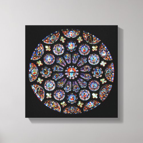 Chartres Rose Window Canvas Print