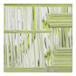 Chartreuse Abstract Canvas Print by Detailsavvy