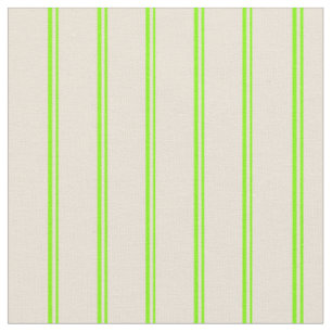Chartreuse and Bisque Stripes/Lines Pattern Fabric
