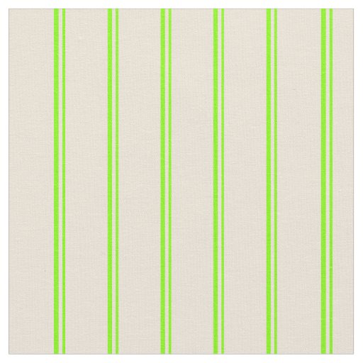 Chartreuse and Bisque Stripes/Lines Pattern Fabric