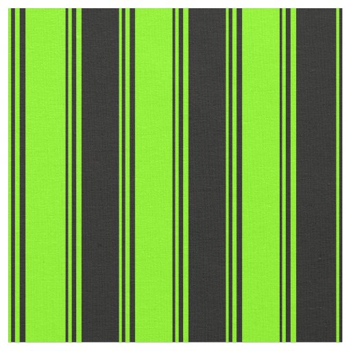 Chartreuse and Black Pattern Fabric
