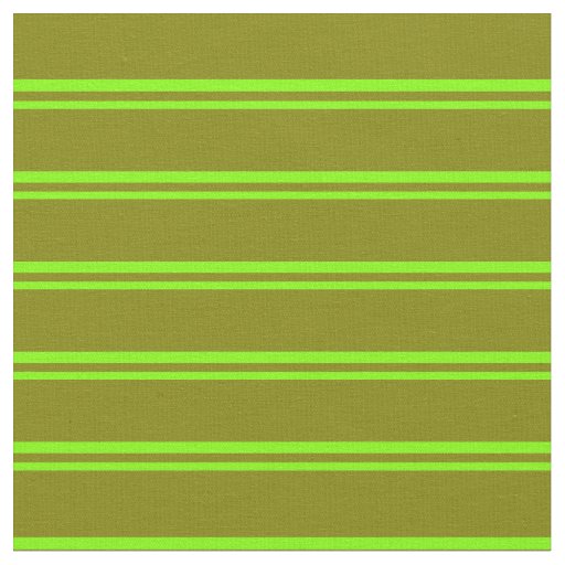 Chartreuse and Green Lined/Striped Pattern Fabric