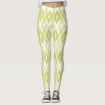 Chartreuse and White Grunge Harlequin Pattern Leggings<br><div class="desc">Stylish,  rustic and unique leggings featuring chartreuse and white grunge harlequin pattern. Othe colors are available.</div>