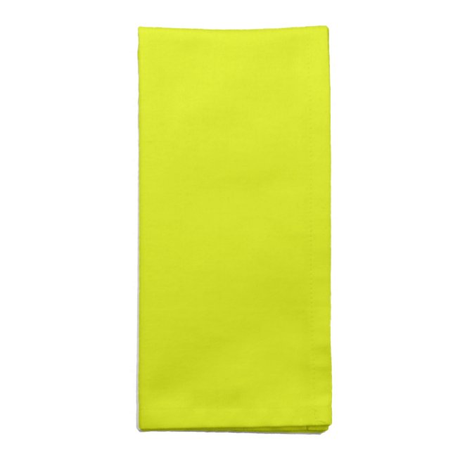 Chartreuse Basic Solid Color Cloth Napkin (Folded)
