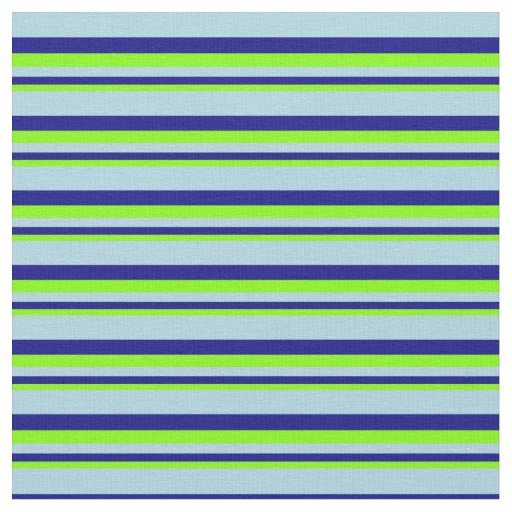 Chartreuse, Blue, and Light Blue Pattern Fabric