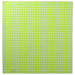 Chartreuse Bright Lime Green Pattern - Diamonds Cloth Napkin