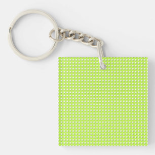 Chartreuse Bright Lime Green Pattern - Diamonds Keychain