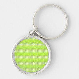 Chartreuse Bright Lime Green Pattern - Diamonds Keychain