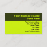 Chartreuse Business Card