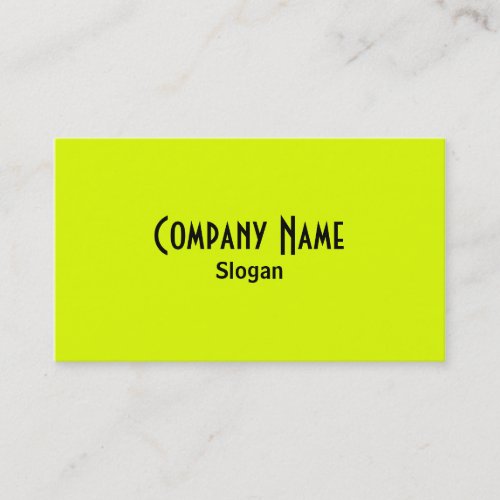 Chartreuse Business Card