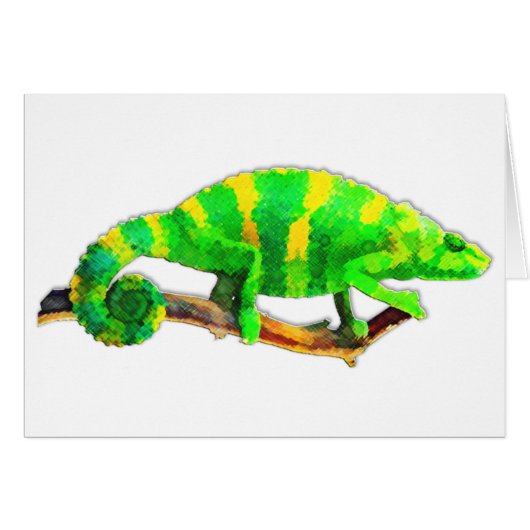 Chartreuse Chameleon Cards (Front Horizontal)