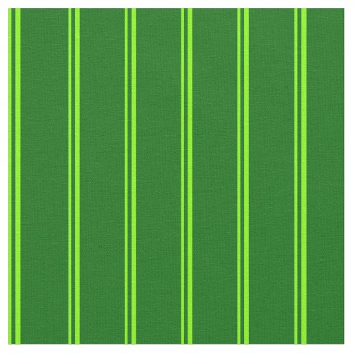 Chartreuse & Dark Green Stripes/Lines Pattern Fabric
