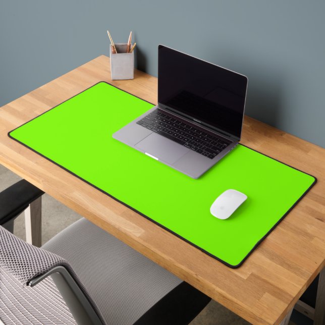 Chartreuse Desk Mat for a Clean Modern Workspace (Office 2)