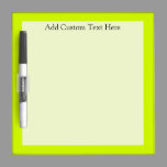 Chartreuse Dry Erase Board