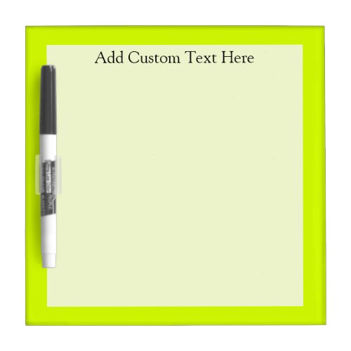 Chartreuse Dry Erase Board