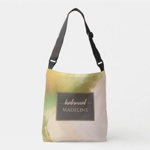 Chartreuse Fab Abstract Amazing Bridesmaid  Crossbody Bag