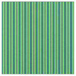  Chartreuse &amp; Forest Green Bold Vertical Stripes Fabric
