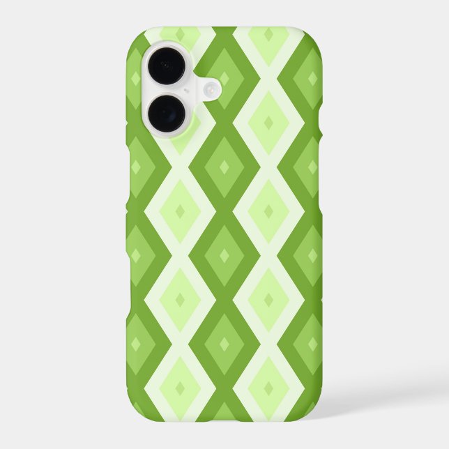Chartreuse green diamond pattern Case-Mate iPhone case (Back)