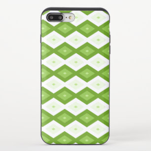 Chartreuse green diamond pattern iPhone 8/7 plus slider case