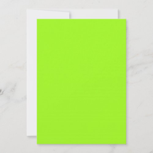 Chartreuse Green  Invitation