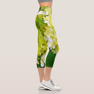 Chartreuse Green, Limelight Hydrangea, Capri Leggings