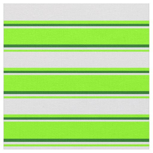 Chartreuse, Lavender & Dark Green Stripes Fabric