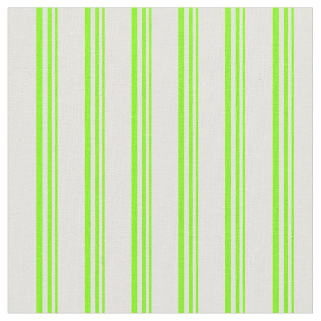 Chartreuse & Light Cyan Colored Pattern Fabric (Close Up)