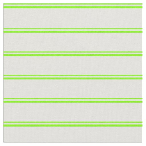 Chartreuse & Light Cyan Stripes Pattern Fabric