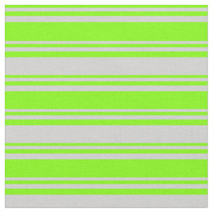 Chartreuse & Light Gray Pattern Fabric