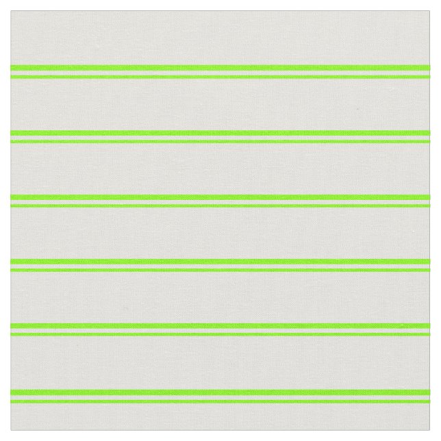 Chartreuse & Light Yellow Colored Stripes Fabric (Close Up)