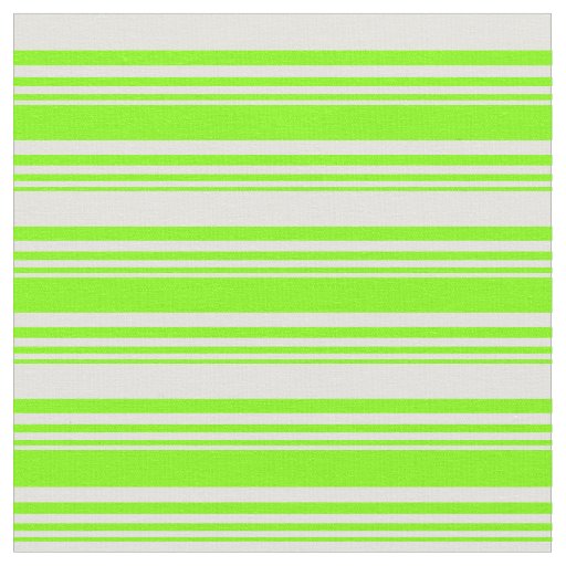 Chartreuse & Light Yellow Lines Fabric
