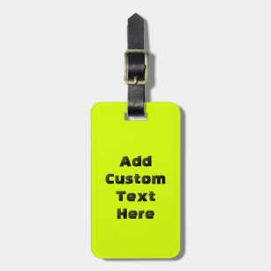 fluorescent luggage tags