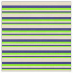 [ Thumbnail: Chartreuse, Midnight Blue, and Tan Pattern Fabric ]