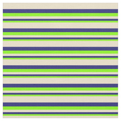 Chartreuse, Midnight Blue, and Tan Pattern Fabric