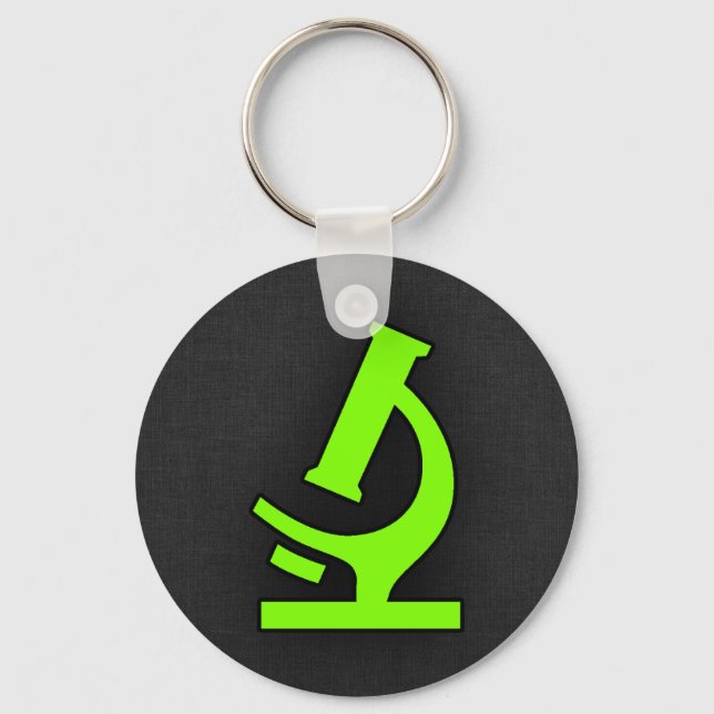 Chartreuse, Neon Green Microscope Keychain (Front)