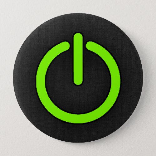 Chartreuse Neon Green Power Button