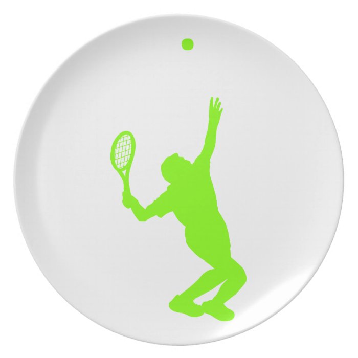 Chartreuse, Neon Green Tennis Plates