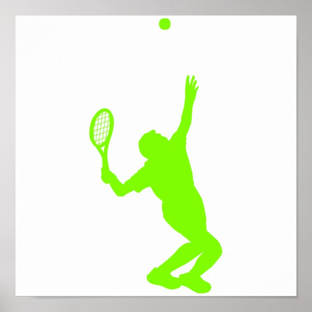 Chartreuse, Neon Green Tennis Poster (Front)