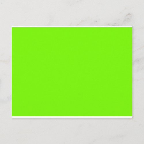 Chartreuse Neon Yellow Green Color Only Tools Postcard