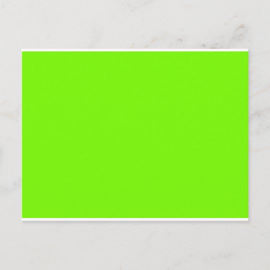 Chartreuse Neon Yellow Green Color Only Tools Postcard 