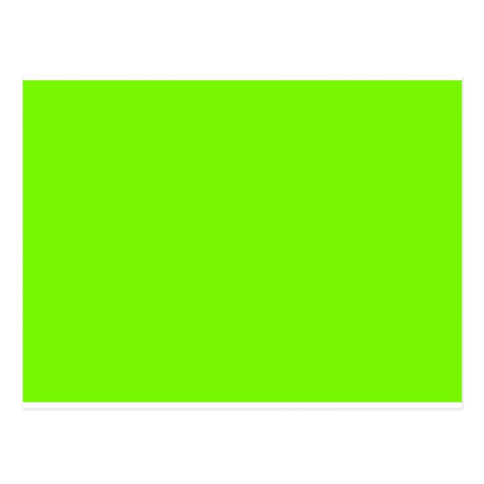 Chartreuse Neon Yellow Green Color Only Tools Postcard ...