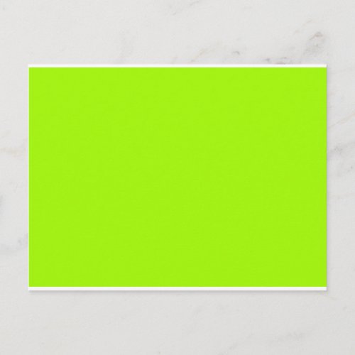 Chartreuse Neon Yellow Green Color Only Tools Postcard